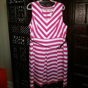 Cute for Summer! Sleeveless A-Line Nautical Dress